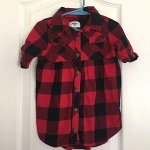 Old Navy Buffalo Plaid Shirt Dress